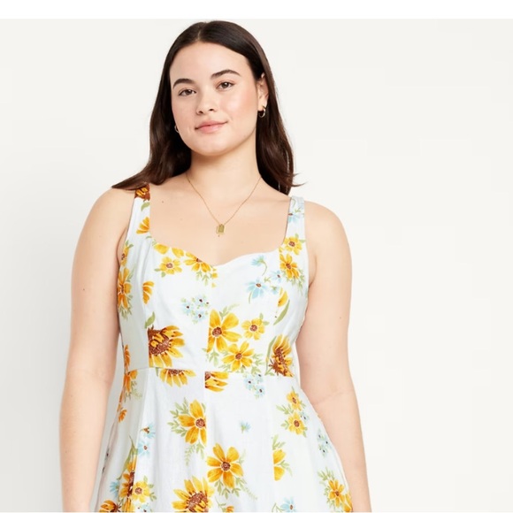 Beautiful Sunflower Summer Dress XL - Picture 3 of 4